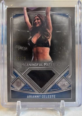 2017 Topps UFC Museum Collection Arianny Celeste Meaningful Material Relic 75/75 - Image 1 of 2
