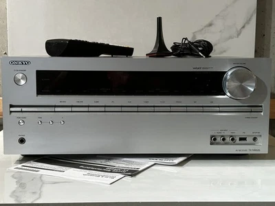 Onkyo TX-NR626 7.2 AV Receiver silber,  Internet-Radio LAN Wifi Bluetooth - Bild 1 von 4