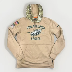 Nike Philadelphia Eagles Hoodie Men’s Medium Camo Salute To Service NFL Onfield - Picture 1 of 8
