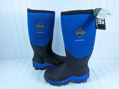 Muck Boot Muck Arctic Adventure Alto Goma Para Mujer 6 Botas Azul Nuevo con Etiquetas Foto 1 de 4