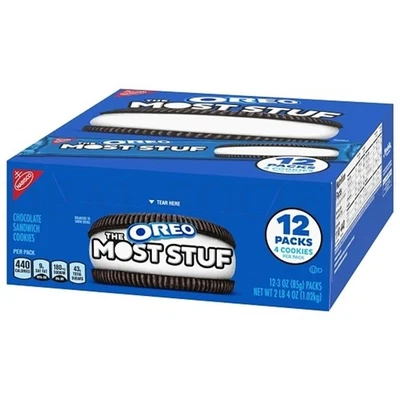Oreo The Most Stuf Chocolate Sandwich Cookie 12 Per Box - Image 1 of 4