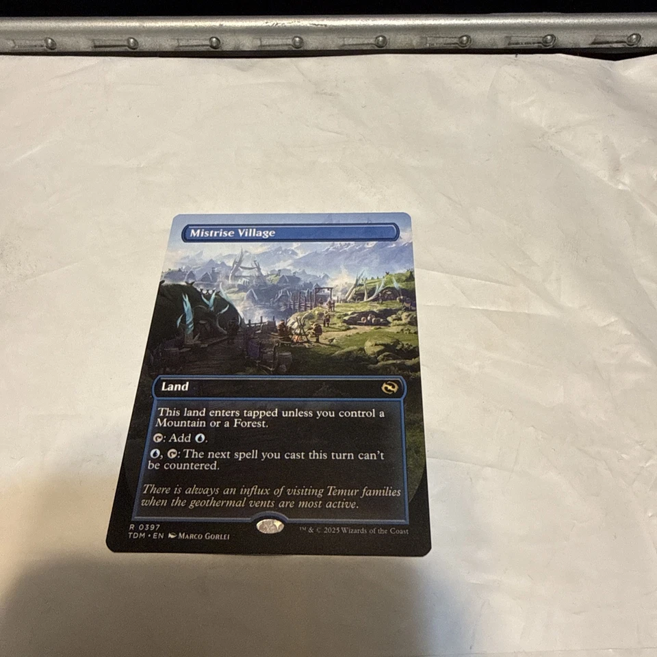 MTG - Mistrise Village - Borderless - Tarkir: Dragonstorm - LP - Image 1 of 1