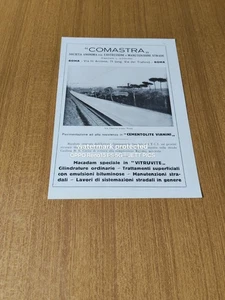 1932 COMASTRA COSTRUZIONE STRADALE VIA CASILINA ROMA EPOCA PUBBLICITA - Foto 1 di 1