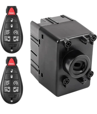 Wireless Ignition Module w/ Remote Key for 2011-2014 Dodge Jeep Chrysler Ram - Image 1 of 4