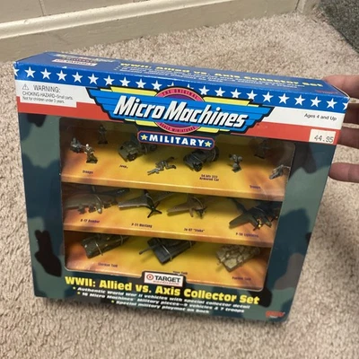 MICROMACHINES MILITARY WWII ALLIED VS AXIS COLLECTOR SET TARGET EXCLUSIVE GALOOB - Image 1 of 4
