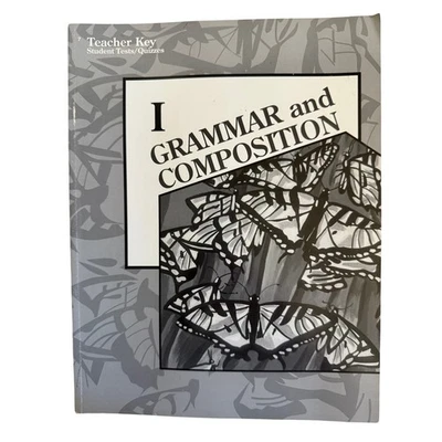 Teacher Key Grammar and Composition Book 1 Student Tests Quizzes - Image 1 of 2