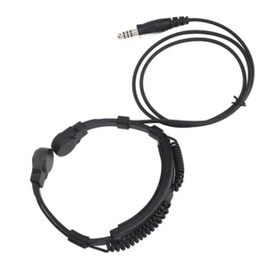 Throat Mic Headset Retractable Heavy Duty Air Acoustic Tube Earpiece For Baof FY - Zdjęcie 1 z 22