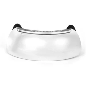 Car Motorcycle Rear View Mirror Chromed 180 Ultra Wide Angle Central Windscreen - Picture 1 of 24