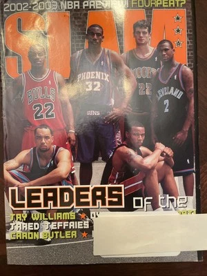 Revista SLAM 2002 Amare Stoudemire portada de novatos, póster de Magic Johnson  Foto 1 de 2