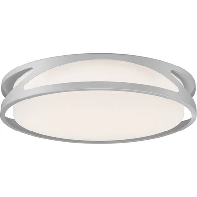 Access Lighting 49992LEDD-SAT/ACR Lucia Flush Mount Satin and White - Image 1 of 4