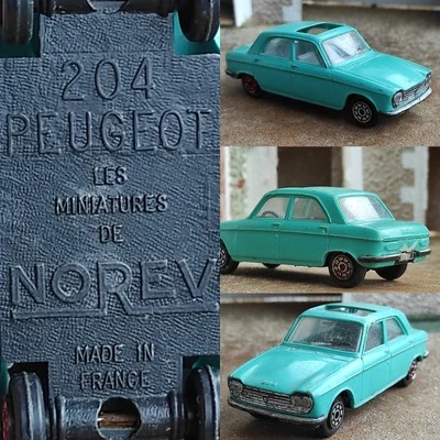 1/43 Norev n°5 Plastique PEUGEOT 204 voiture miniature collection jouet ancien  - Photo 1/4