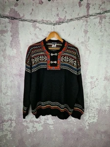 Vintage Dale of Norway Wool Knit Sweater Scandinavian Long Sleeve Men’s Size XL - Picture 1 of 8