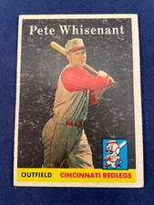 PETE WHISENANT 1958 TOPPS BASEBALL CARD # 466 CINCINNATI REDLEGS