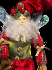 Mark Roberts Vintage Medium Tartan Plaid Scottish Santa Fairy