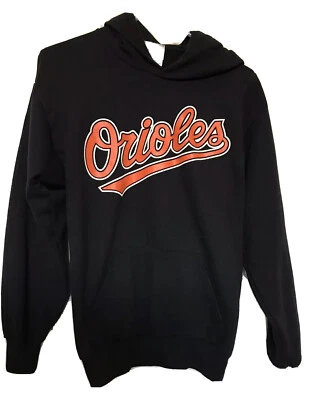 Sudadera con Capucha Hanes Negra Orioles Pequeña Liga XL 18-20 Juvenil Personalizada Foto 1 de 4