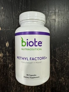 Biote Nutraceuticals Methyl Factors+ Circulation + Mood Gluten Free Exp 08-2025 - Picture 1 of 1