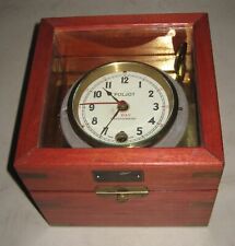 Vintage Poljot Russian Marine Chronometer 7 Day + Box Sweep Seconds Working USSR