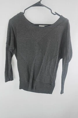 Nuevo Modo EE. UU. Ligero Manga Dolman Tejido Acanalado Pullover Top S Foto 1 de 4