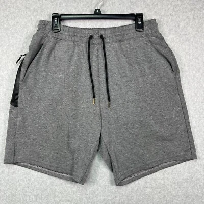 Member’s Mark Shorts Men’s Large Gray Athletic Gym Activewear Drawstring Workout - Image 1 of 4