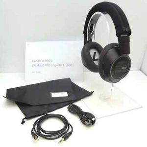 POLY BackBeat PRO 2 Bluetooth Headphones Black with both Audio, Charging Cables - Picture 1 of 2