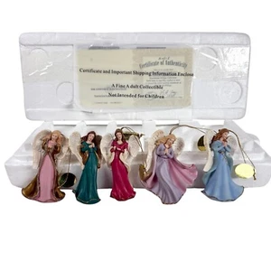 Thomas Kinkade Hawthorne Village 5 Heavenly Angels Christmas Ornaments W COA NEW - Picture 1 of 8