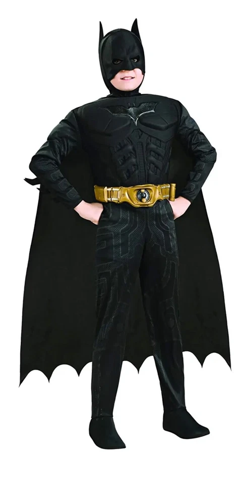 Trilogía del Caballero Oscuro - Disfraz de Batman - Talla Mediana 8-10 - ¡NUEVO! Foto 1 de 1