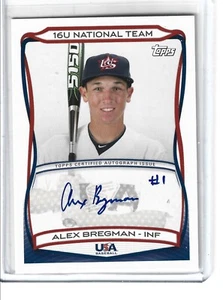 2010 Topps 16U Alex Bregman RC AUTO #A-TBD SELTEN FRÜH VOLL AUTO MENGE - Bild 1 von 1