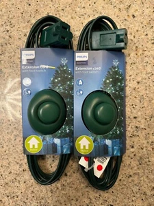 Philips Home Power 9 ft Extension Cord w/ Foot Switch 125V 13A 1 Outlet Lot of 2 - Picture 1 of 1