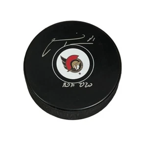 MARIAN HOSSA Signed Ottawa Senators Puck - HOF 2020 - Picture 1 of 2