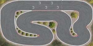 Turbo11 Circuito para Turbo Racing 1:76 150cm x 75cm con pistas - Imagen 1 de 3