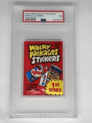 1979 Topps WACKY PACKAGES 1st Series Stickers UNOPENED Red WAX PACK PSA 7 Sealed - Image 1 of 4
