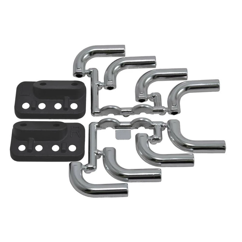 RPM 70853 Zoomies Mock Exhaust Header Chrome : 1/8 / 1/10 RC Car Bodies - Image 1 of 1