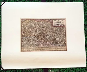 XVI ème - L'Alsace Superbe Carte par Matthias Quad d'Après Ortelius Editée 1592 - Picture 1 of 4