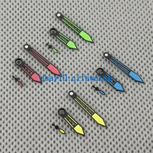 Blue yellow green red watch hands fit ETA 6497 6498 ST3600 movement  - Picture 1 of 10