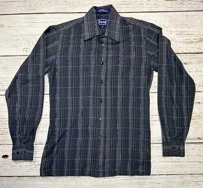 Camisa de Colección Fame Shirtmakers Hombres S (14-14.5) Cuerpo Cónico Metálico Abotonada Foto 1 de 4