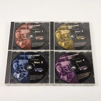 Wing Commander III 3 Heart Of The Tiger - PC - 4 Discs CD ROM - Image 1 of 4