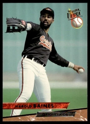 1993 Ultra #492 Harold Baines Baltimore Orioles - Image 1 of 2