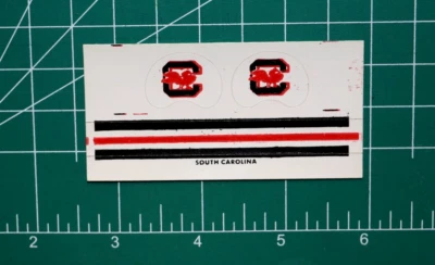 1978 South Carolina Gamecocks - Football Gumball Helmets FACTORY *DIECUT DECALS* - Image 1 of 3