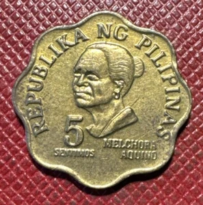 Philippines 1978 Brass 5 Sentimos. Melchora Aquino. High Grade. KM# 206 - Picture 1 of 2