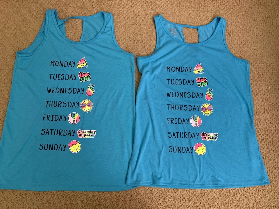 Girls Sleep Tanks Justice Size 16/18 - LOT OF 2 - Image 1 of 1