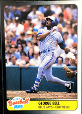 George Bell Fleer Baseball MVP #1 of 44 Toronto Blue Jays