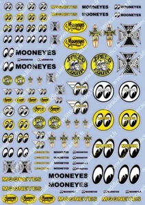 Planche autocollant, Sponsors Vintage , Maquette 1:10, Miniatures - Zdjęcie 1 z 1