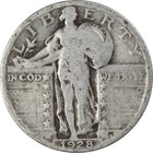 1928 Standing Liberty Quarter Circulated Silver 25c Coin Collectible