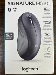 NEW Logitech SIGNATURE M550L Wireless Computer Laptop Mouse - Graphite - Picture 1 of 2