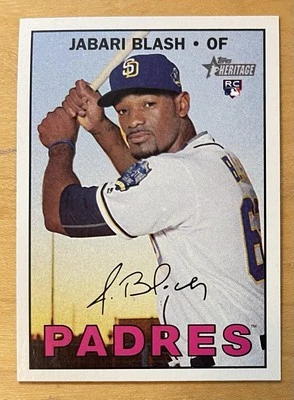 Jabari Blash Rookie 2016 Topps Heritage #597 San Diego Padres Mint - Image 1 of 3