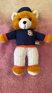 San Diego Padres Teddy Bear 14” Plush – Play-By-Play Steven Smith – SD Logo - Picture 1 of 6