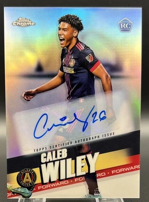 2022 Topps Chrome Caleb Wiley Auto Rookie Autograph Ref Refractor RC - Image 1 of 3