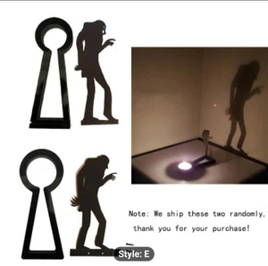 Monstruo de sombra de vela decoración de Halloween - Espeluznante sombra de pared ilusión horror - Imagen 1 de 2