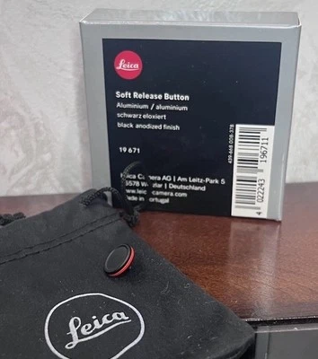 Botón de liberación suave genuino Leica Q3 aluminio anodizado, negro #19671 Foto 1 de 4