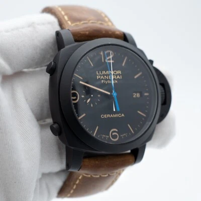 Panerai Luminor 1950 3 días cronógrafo flyback cerámica PAM00580 44 mm Foto 1 de 4